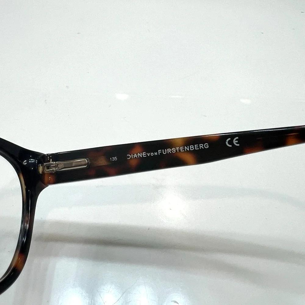 NEW Diane von Furstenberg DVF 5072 240 Glossy Tortoise Cats Eye Frames 50-19-135